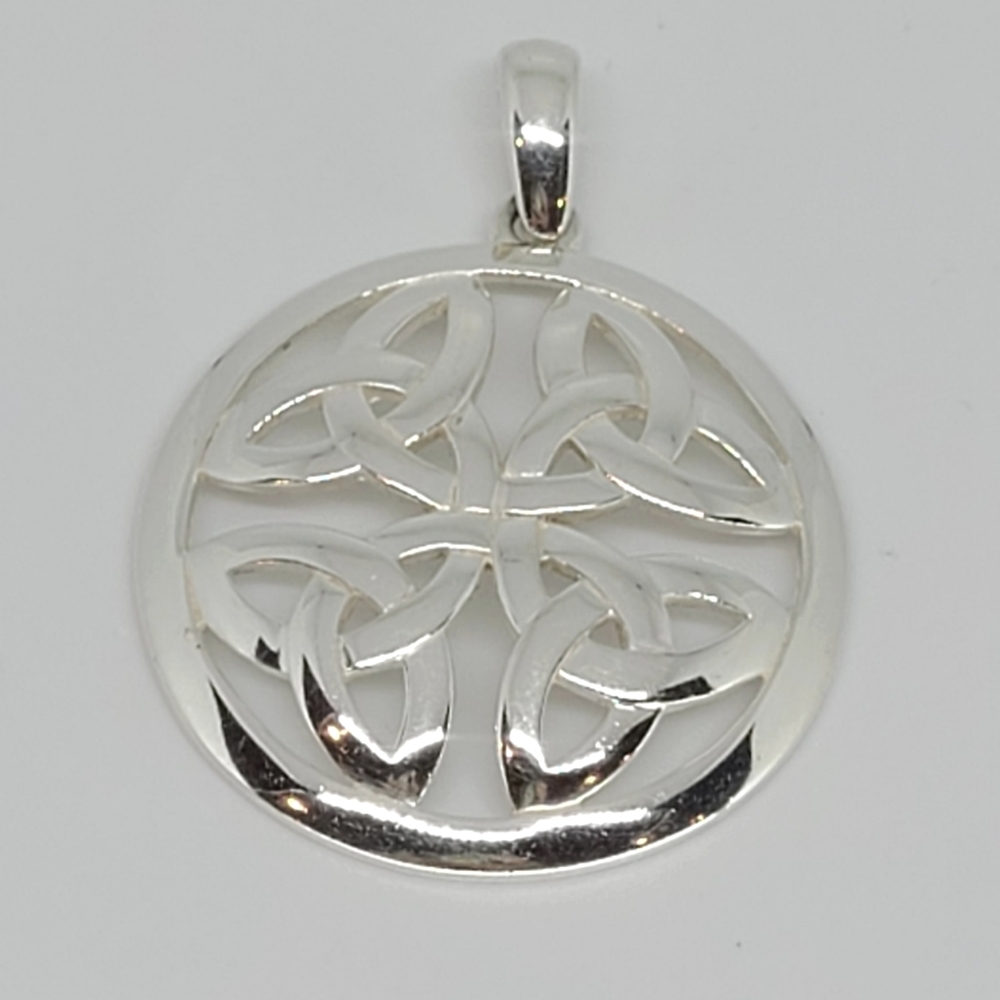 Silver Celtic Knot Charm from Ireland
